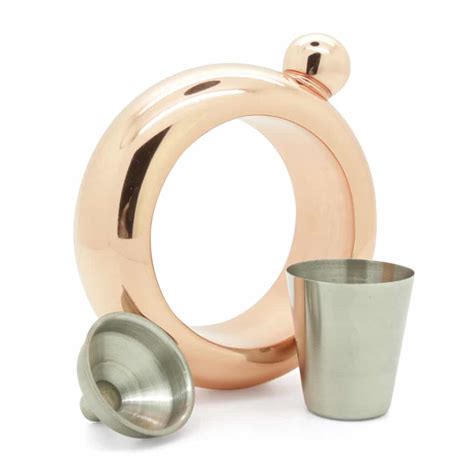 true fabrications 4oz metal bracelet flask rose gold|True Rose Gold Bracelet Flask .